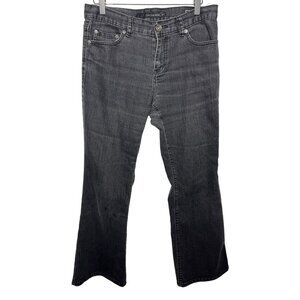 Calvin Klein Women’s 8 29 Black Flare Leg Stretch Denim Jeans